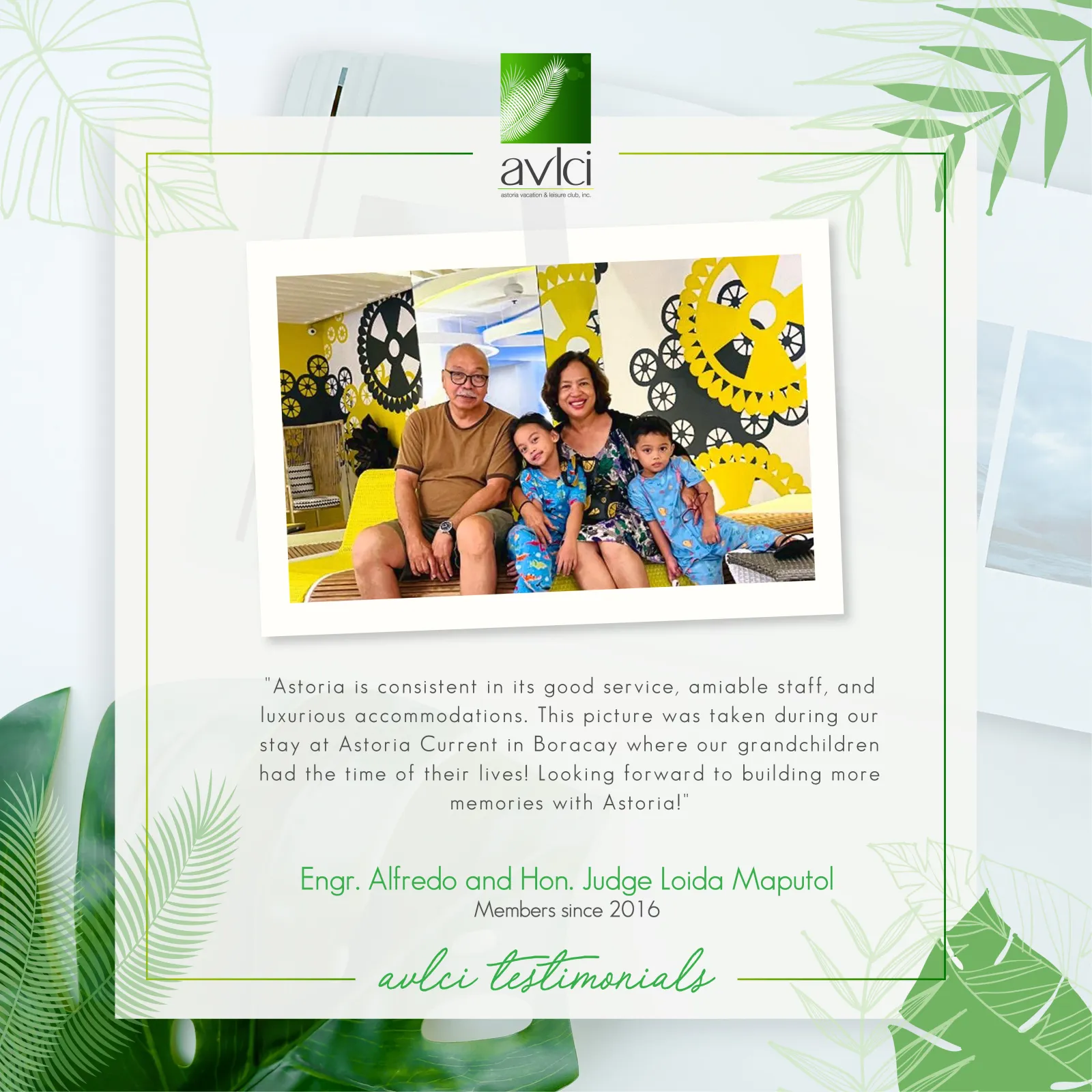 Engr. Alfredo and Hon. Judge Loida Maputol